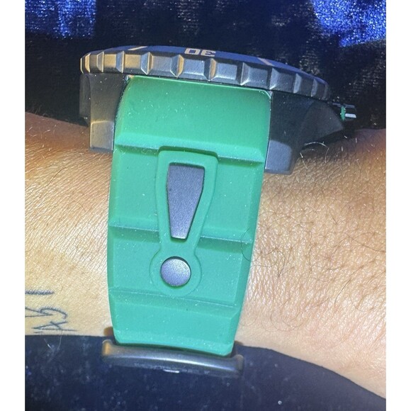 KYBOE! Giant Mariner 55MM Aquamarine Water Resistance Quartz Watch rubber GREEN - Picture 5 of 8